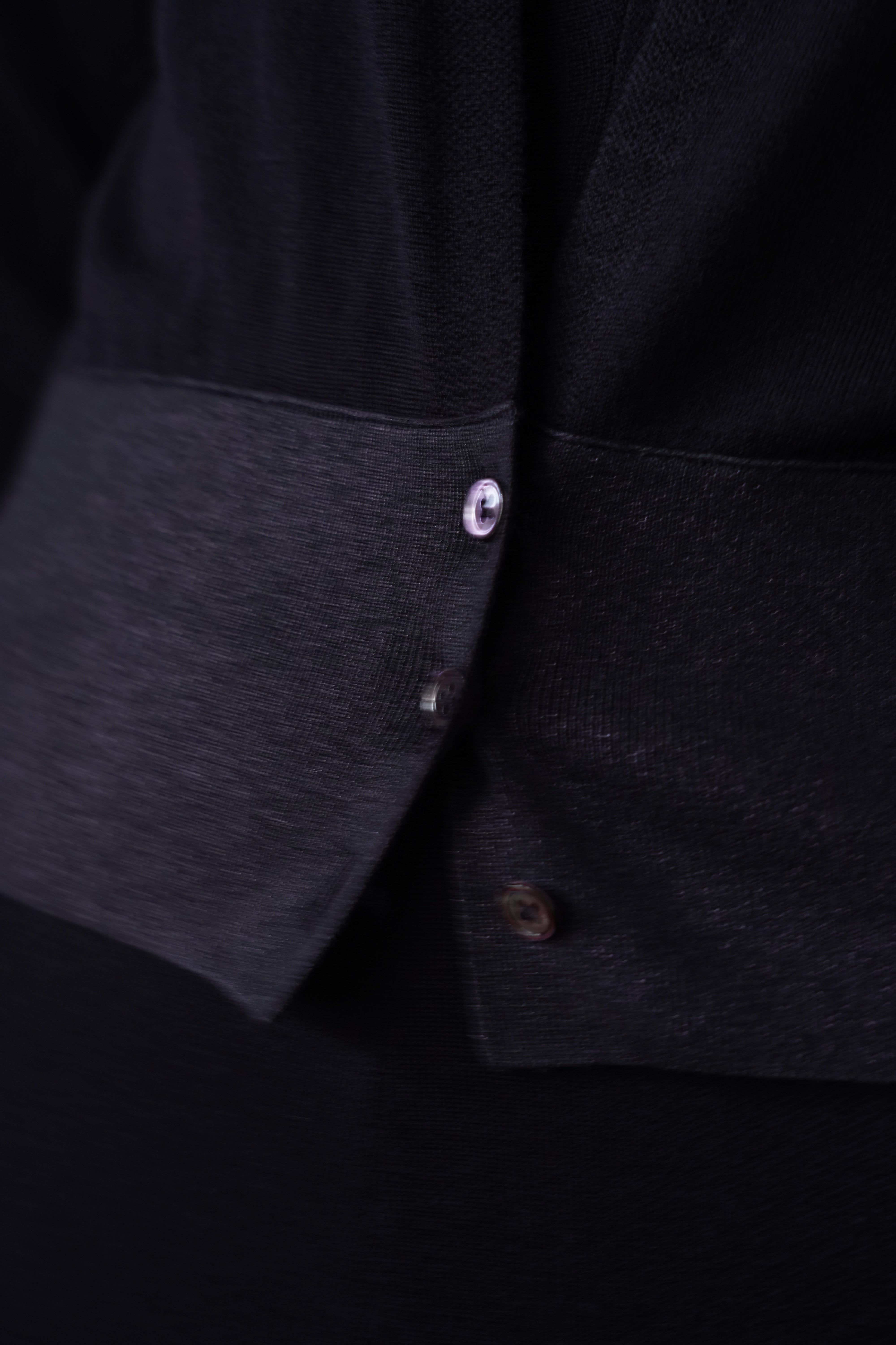 Dunkelblauer Merino-Cardigan